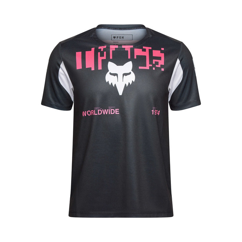 Koszulka Rowerowa Fox Junior Ranger SS Jersey Digi Image Black | RideHub