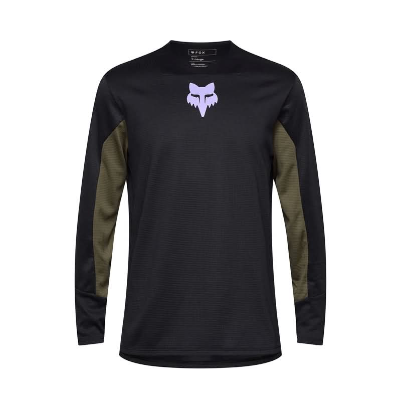 Koszulka rowerowa z długim rękawem Fox Junior Defend LS Jersey Park Black | RideHub