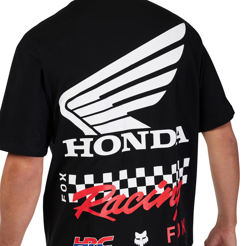 T-SHIRT FOX HONDA OVERSIZED BLACK
