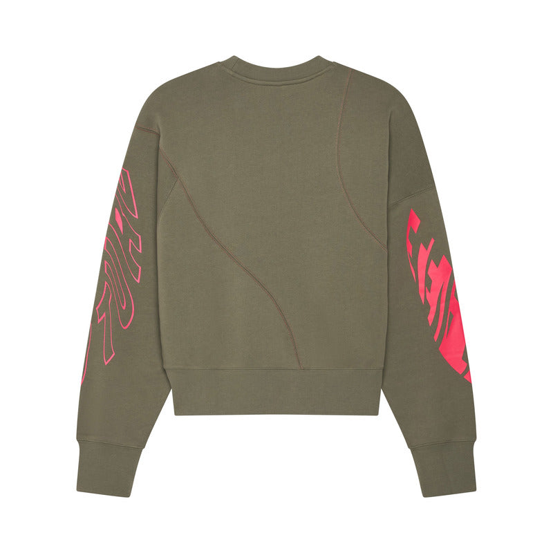 BLUZA FOX LADY Crew ELEVATED OVERSIZED ADOBE