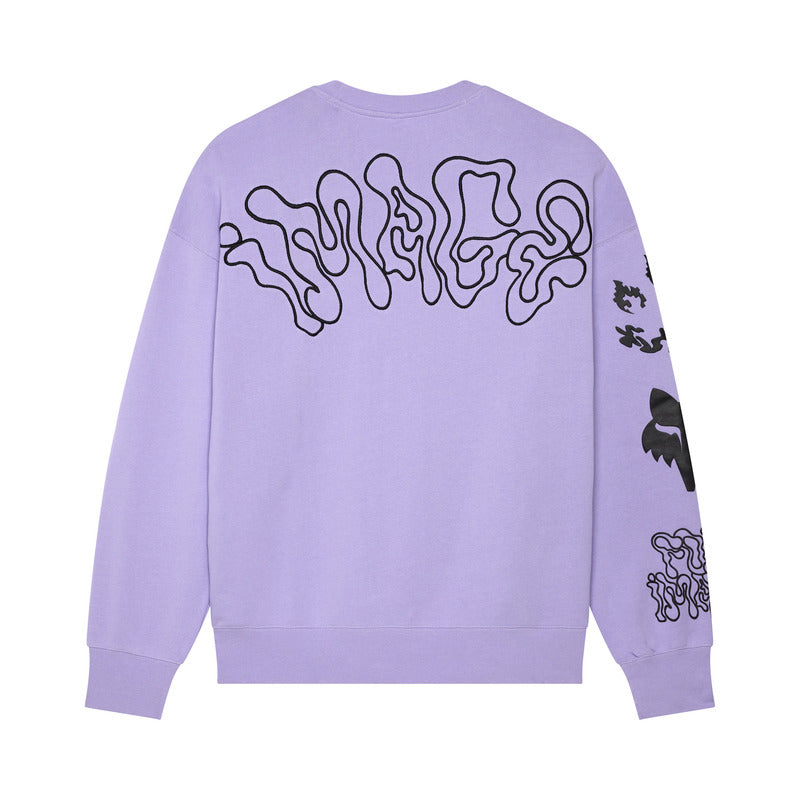 Bluza Fox Hello Future Oversized Crew Lilac