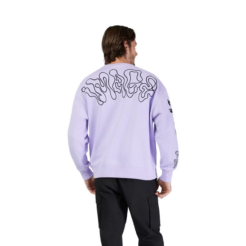 Bluza Fox Hello Future Oversized Crew Lilac