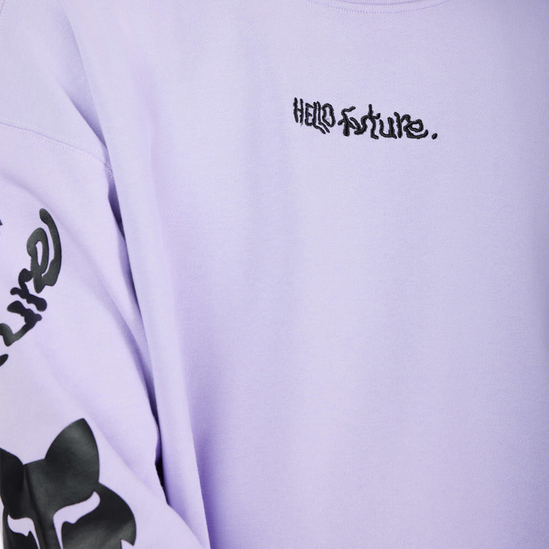 Bluza Fox Hello Future Oversized Crew Lilac