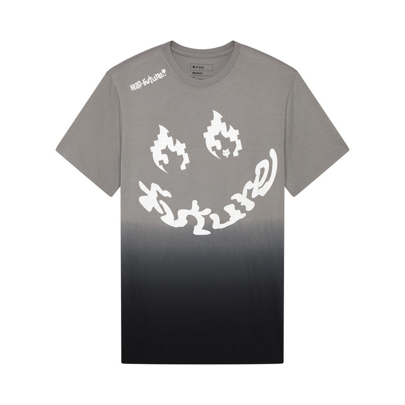 T-SHIRT FOX HELLO FOX SS PREM TEE STEEL GREY