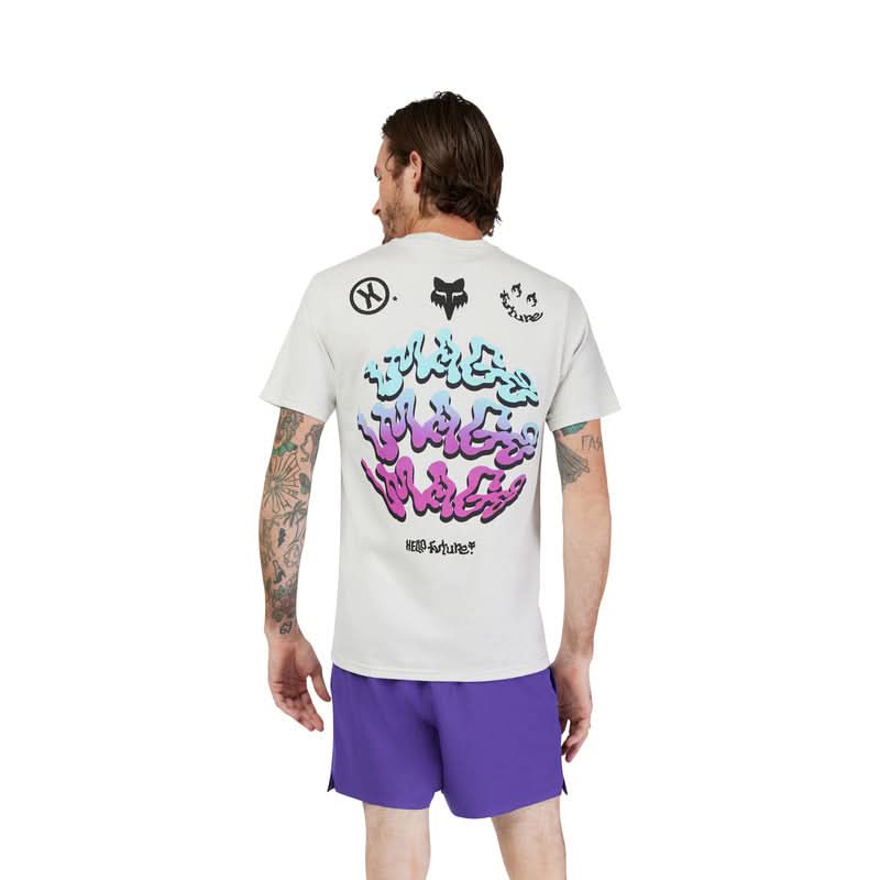 T-SHIRT FOX FUTURE SS PREM TEE LIGHT GREY