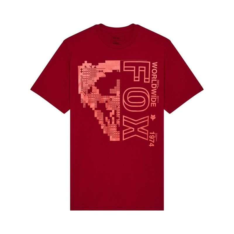 T-SHIRT FOX IMAGE SKULL SS PREM TEE CARDINAL