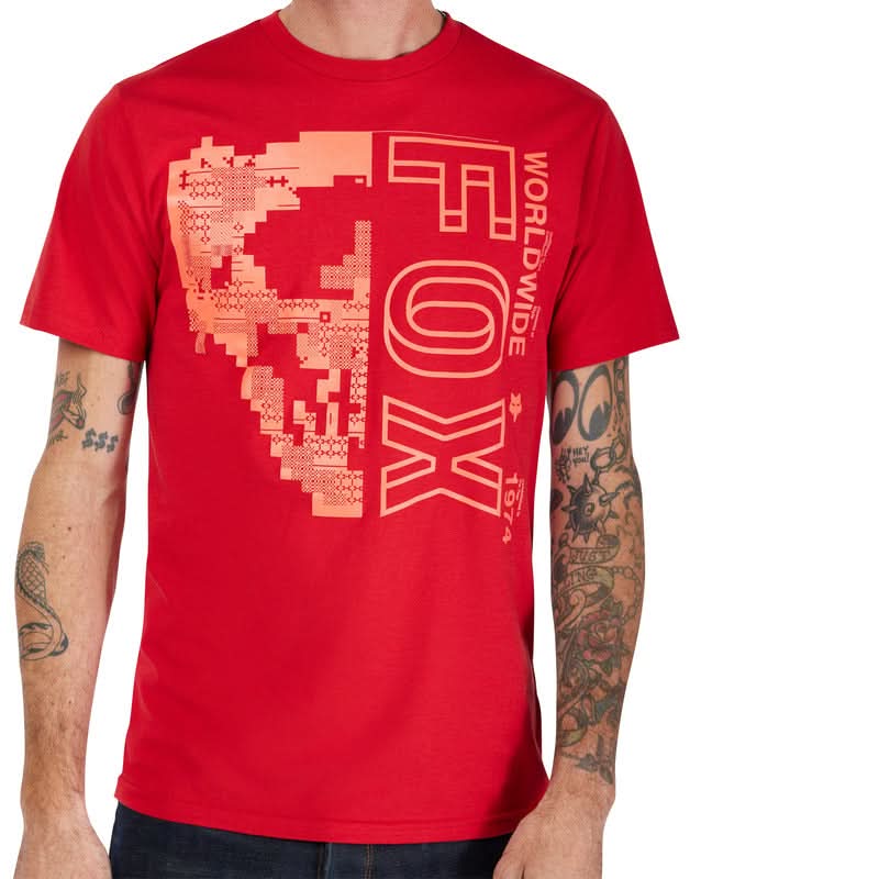 T-SHIRT FOX IMAGE SKULL SS PREM TEE CARDINAL