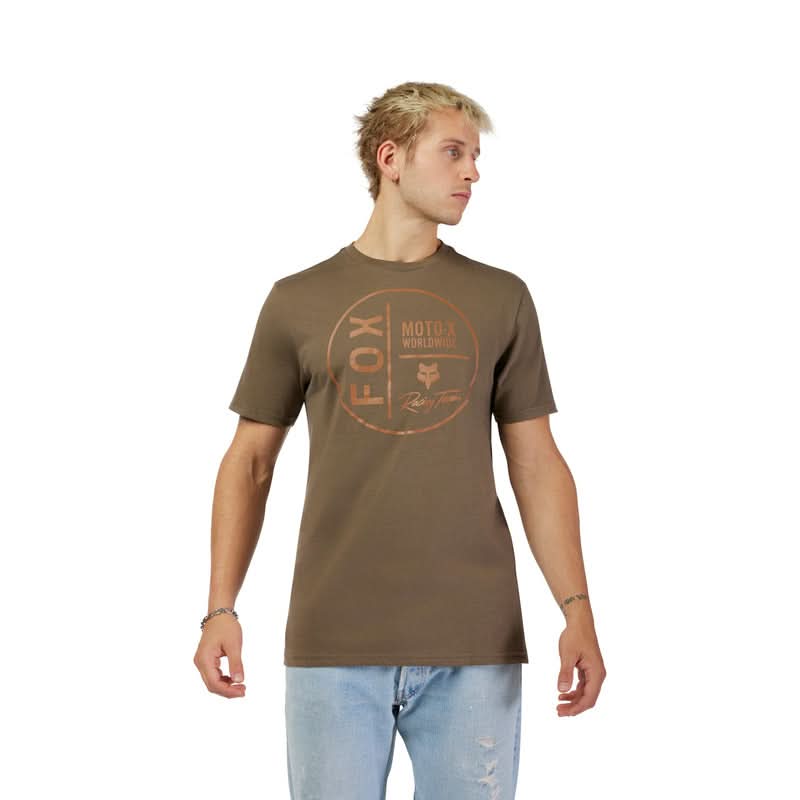 T-SHIRT FOX WORLDWIDE SS PREM TEE MILITARY