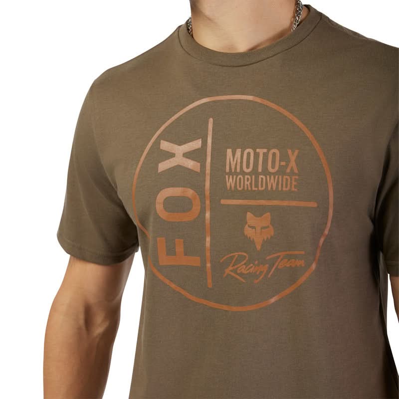 T-SHIRT FOX WORLDWIDE SS PREM TEE MILITARY