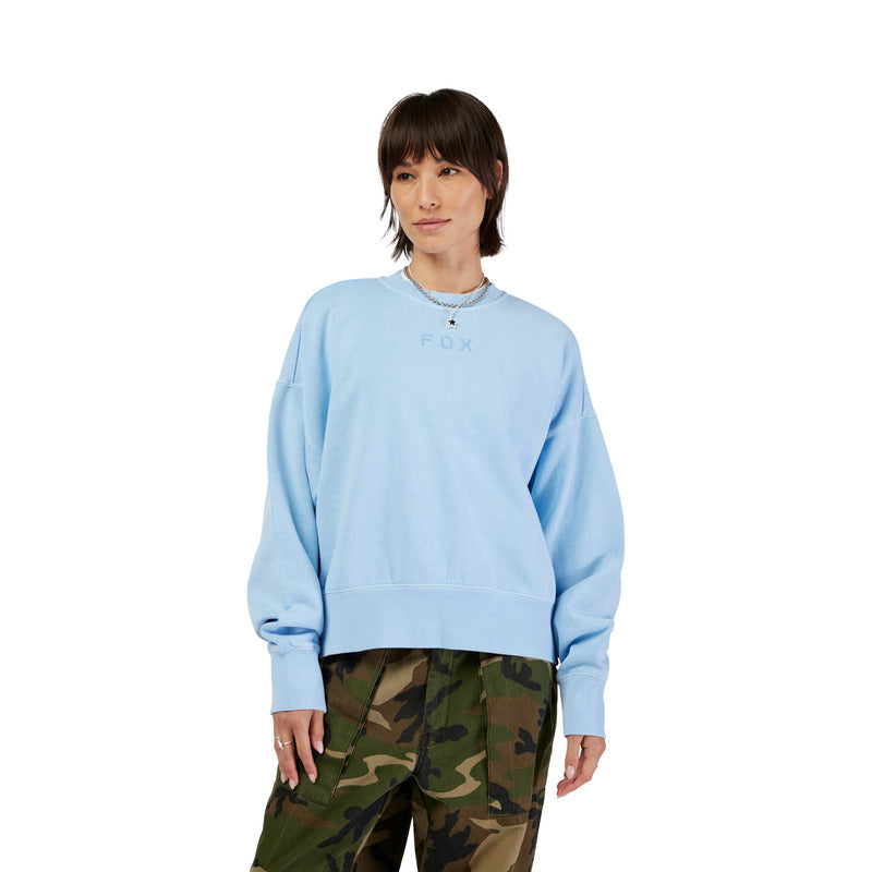 Bluza Fox Lady Wordmark Oversized Fleece Crew Cashmere Blue