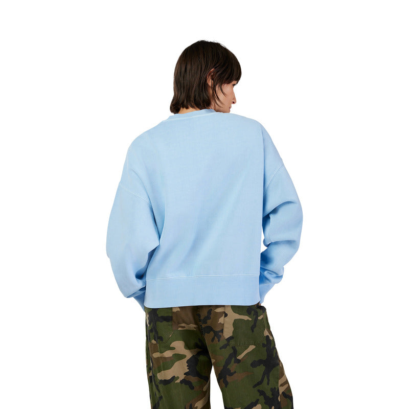 Bluza Fox Lady Wordmark Oversized Fleece Crew Cashmere Blue