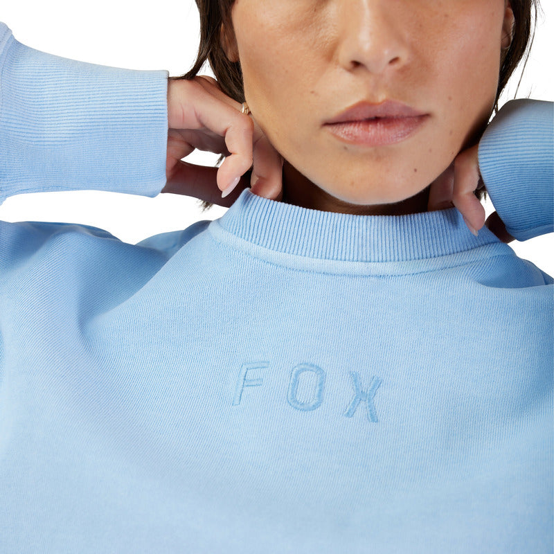 Bluza Fox Lady Wordmark Oversized Fleece Crew Cashmere Blue