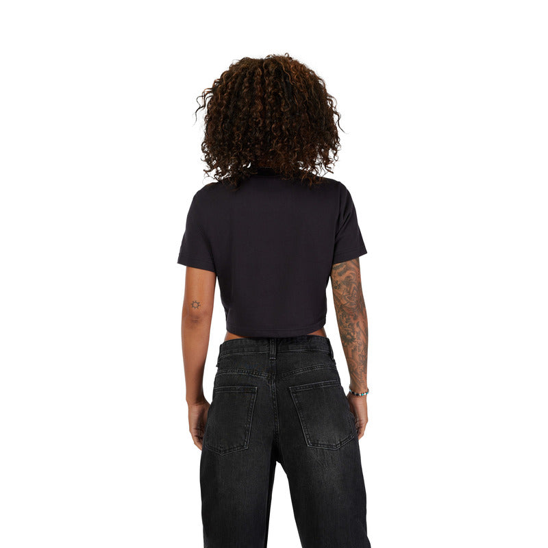 T-SHIRT FOX LADY HELLO FOX SS BABY TEE BLACK