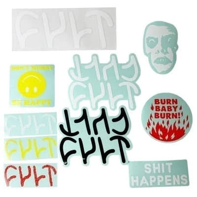 Zestaw naklejek BMX Cult 10 Sticker Pack | Ride Hub