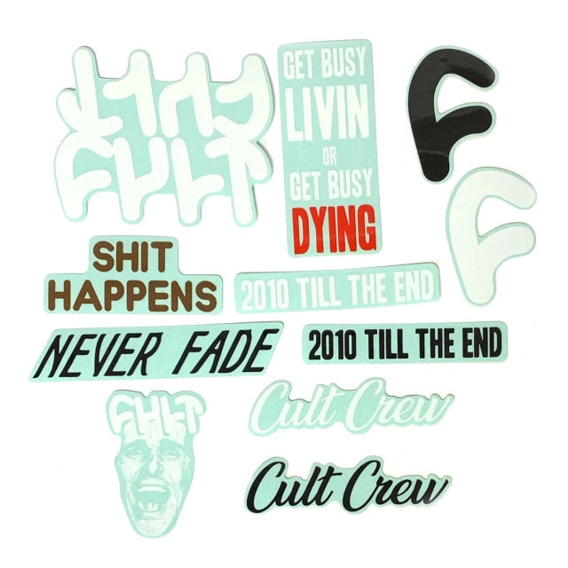Zestaw naklejek BMX Cult 10 Sticker Pack | Ride Hub