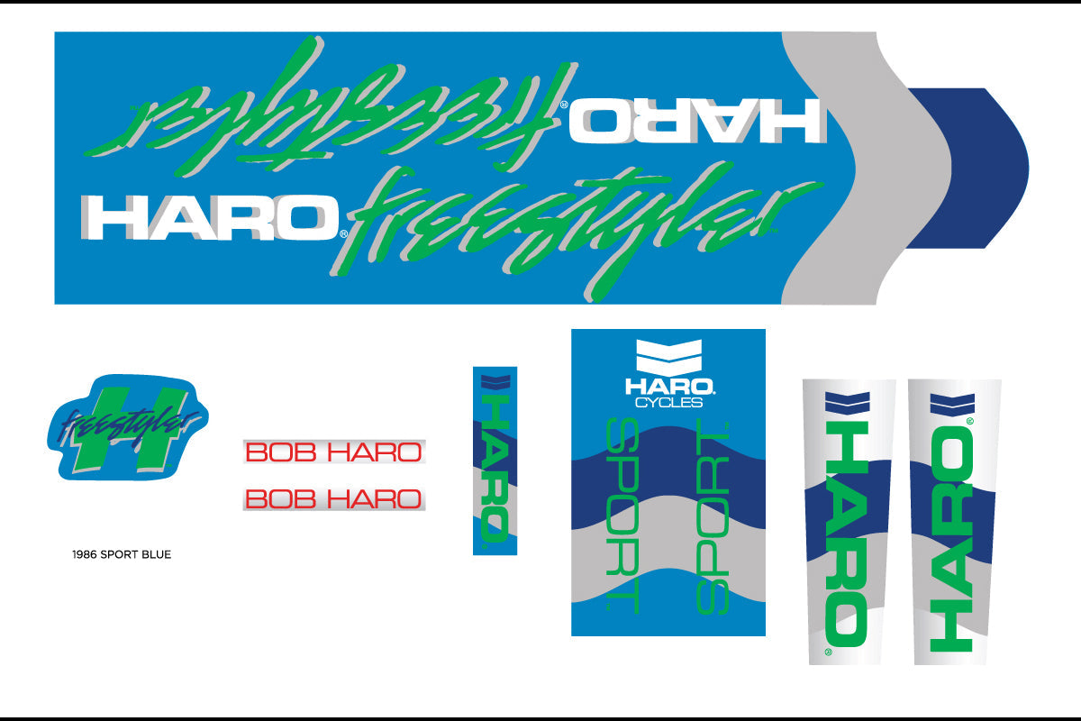 1986 DECALS SPORT BLUE