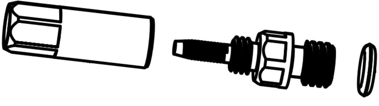 Zestaw końcówek przewodu hydraulicznego RockShox – Reverb (10 szt.) | RideHub