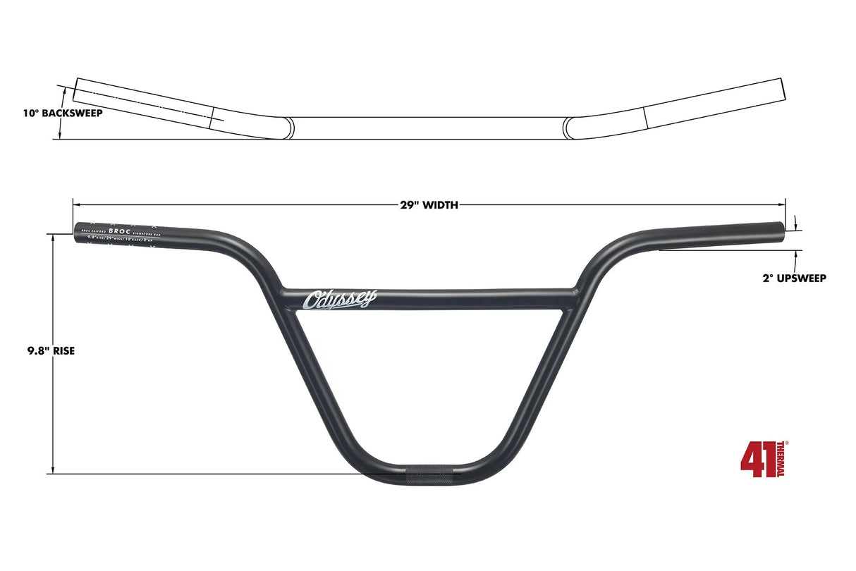 Kierownica BMX Odyssey BROC Bar 9.8" | Ride Hub