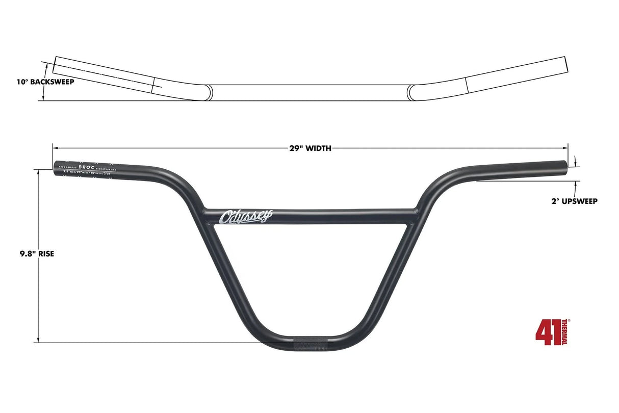 Kierownica BMX Odyssey BROC Bar 9.8" | Ride Hub