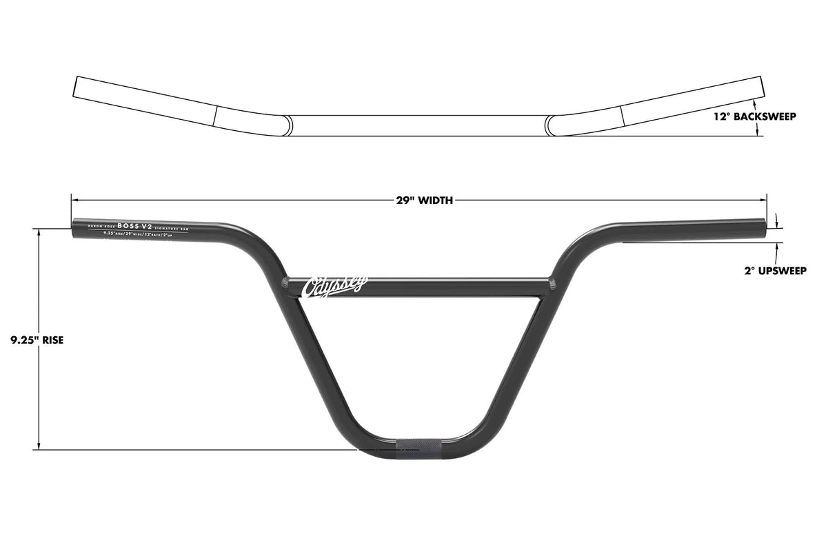 Kierownica BMX Odyssey Boss V2 9.25" | Ride Hub