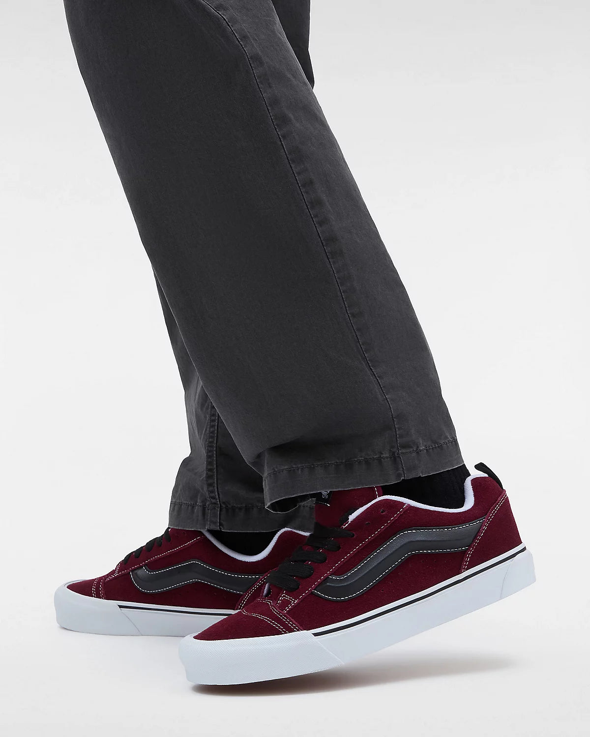 Buty Vans Knu Skool Burgundy/White | RideHub