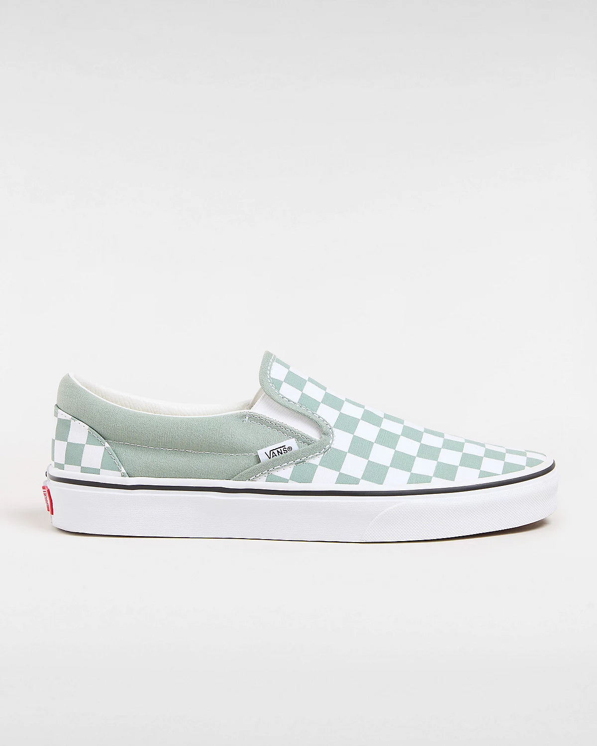 Buty Vans Classic Slip-On Checkerboard Green/White | RideHub