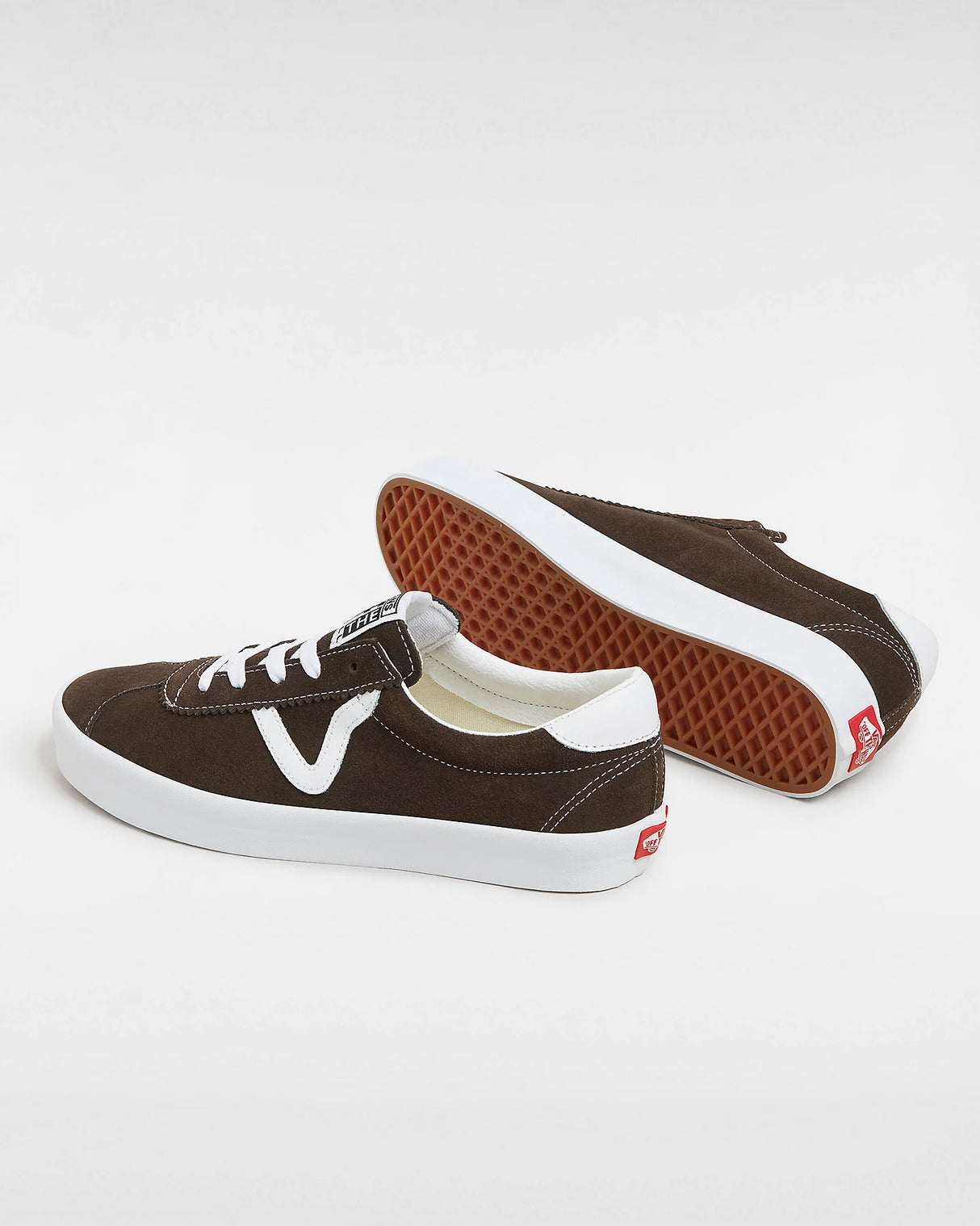 Buty Vans Sport Low Dark Brown/White | RideHub