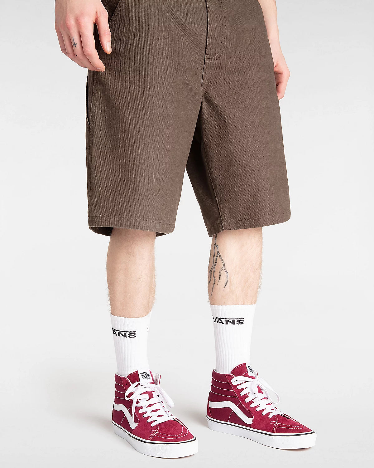 Buty Vans Sk8-Hi Burgundy/White | RideHub