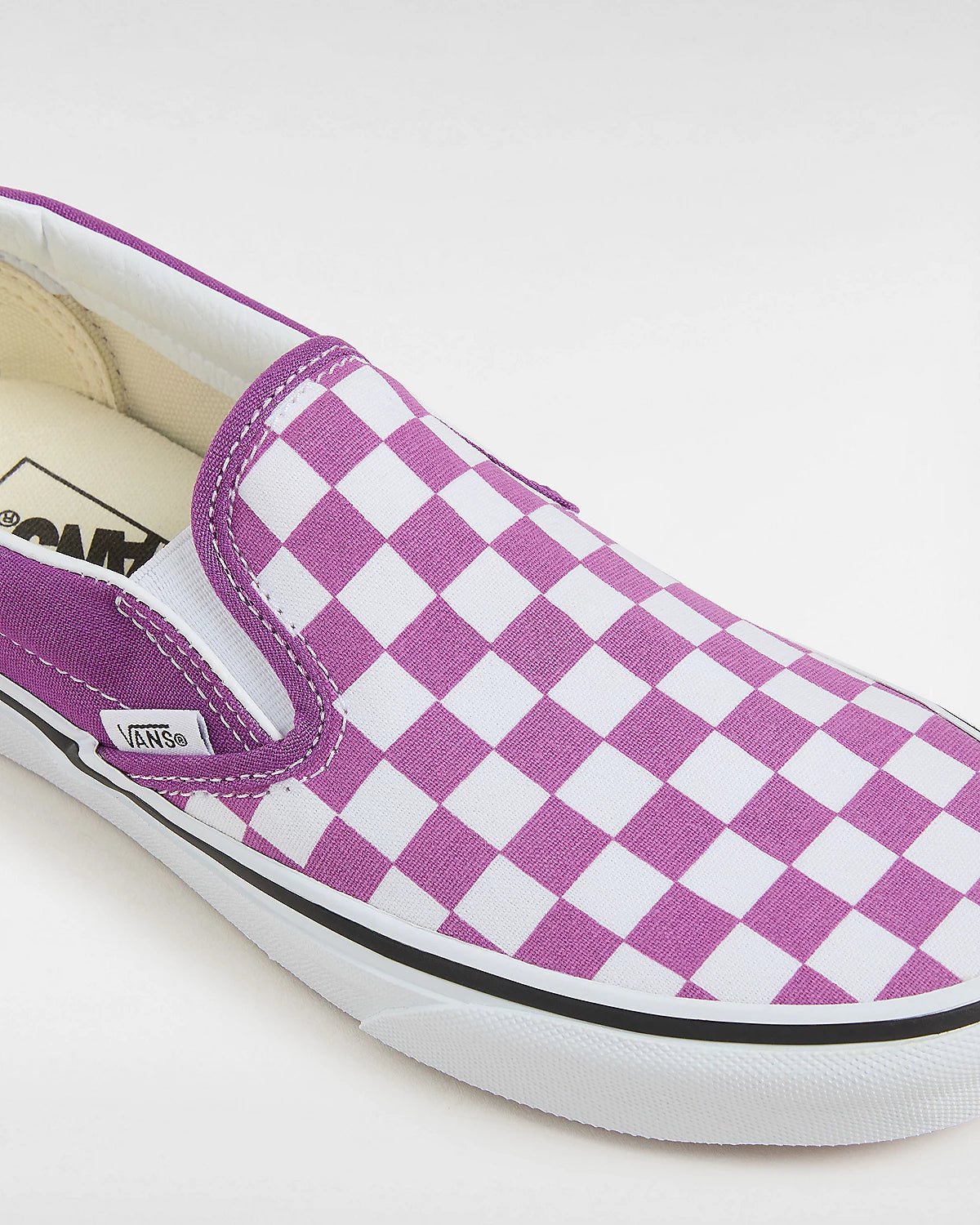 Buty Vans Classic Slip-On Checkerboard Purple/White | RideHub
