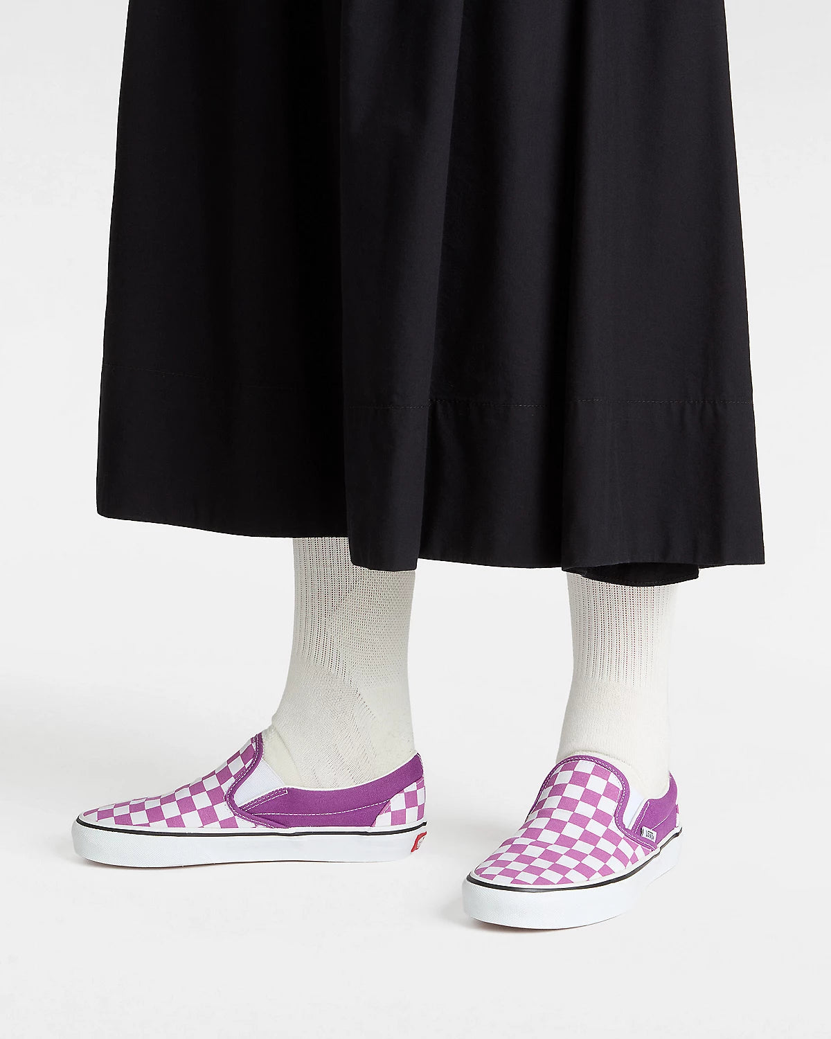 Buty Vans Classic Slip-On Checkerboard Purple/White | RideHub