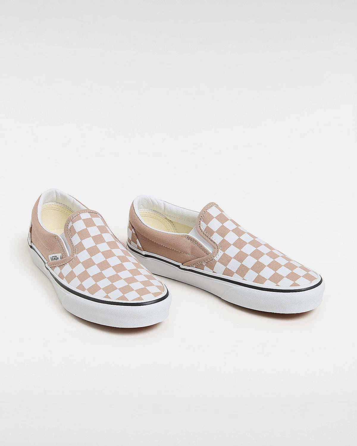Buty Vans Classic Slip-On Checkerboard Beige/White | RideHub
