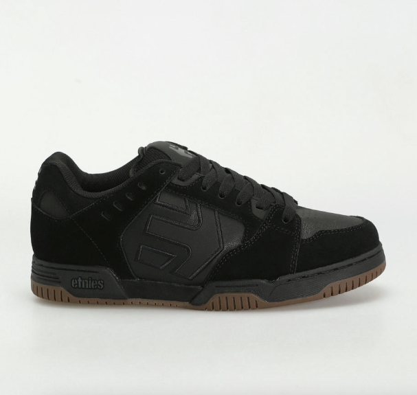Buty Etnies Faze Black/Black/Gum – klasyczny styl i wytrzymałość | Ride Hub