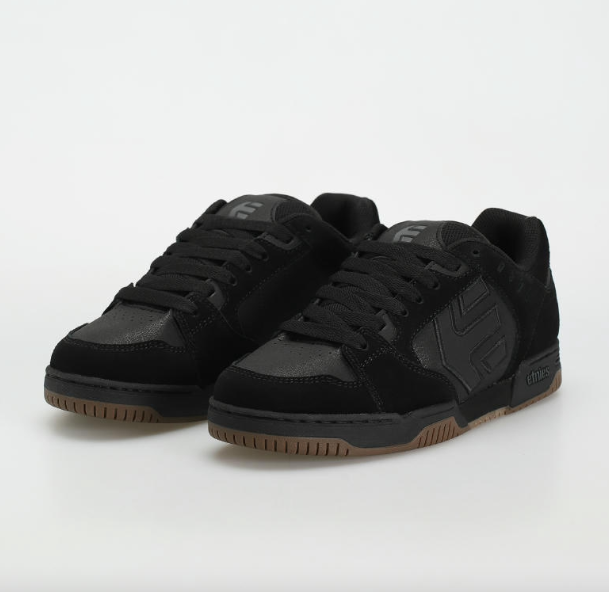 Buty Etnies Faze Black/Black/Gum – klasyczny styl i wytrzymałość | Ride Hub