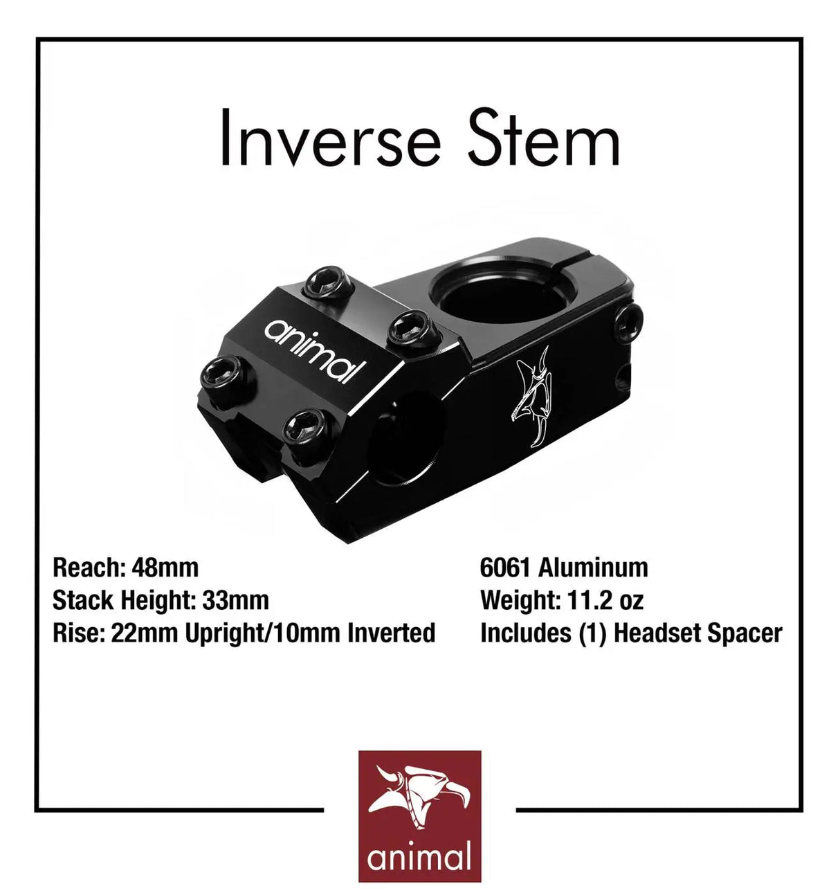 Mostek BMX Animal Inverse Stem | RideHub