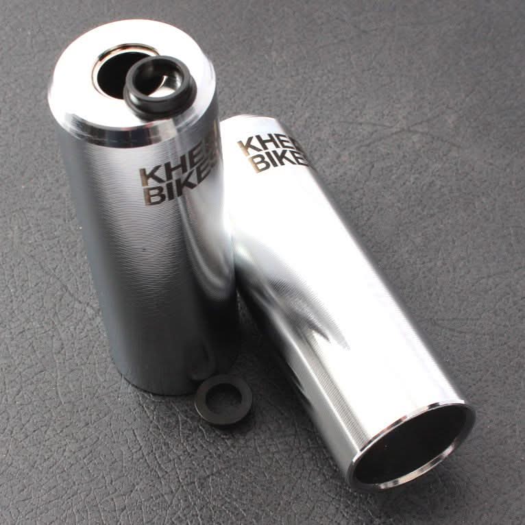 Pegi BMX KHE PRO CNC – Chromowane – 10mm / 14mm (1 Para) | RideHub