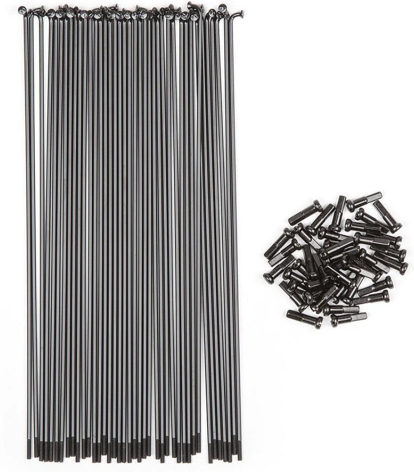 Szprychy BSD Butted Black (40szt) – lekkość i wytrzymałość | Ride Hub