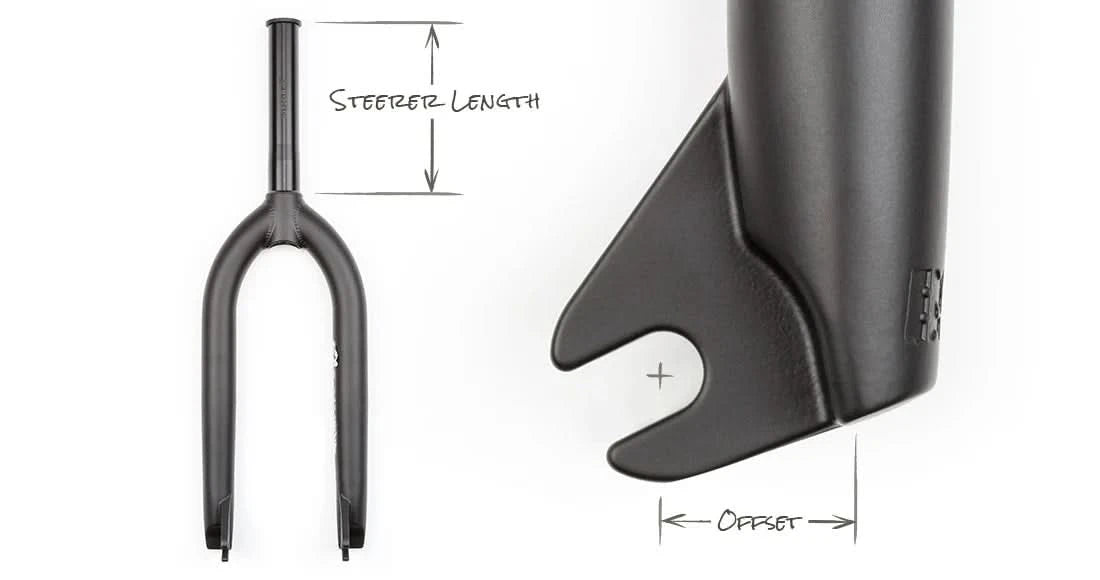 Widelec BMX BSD Jonesin' 22mm Offset Czarny | Ride Hub