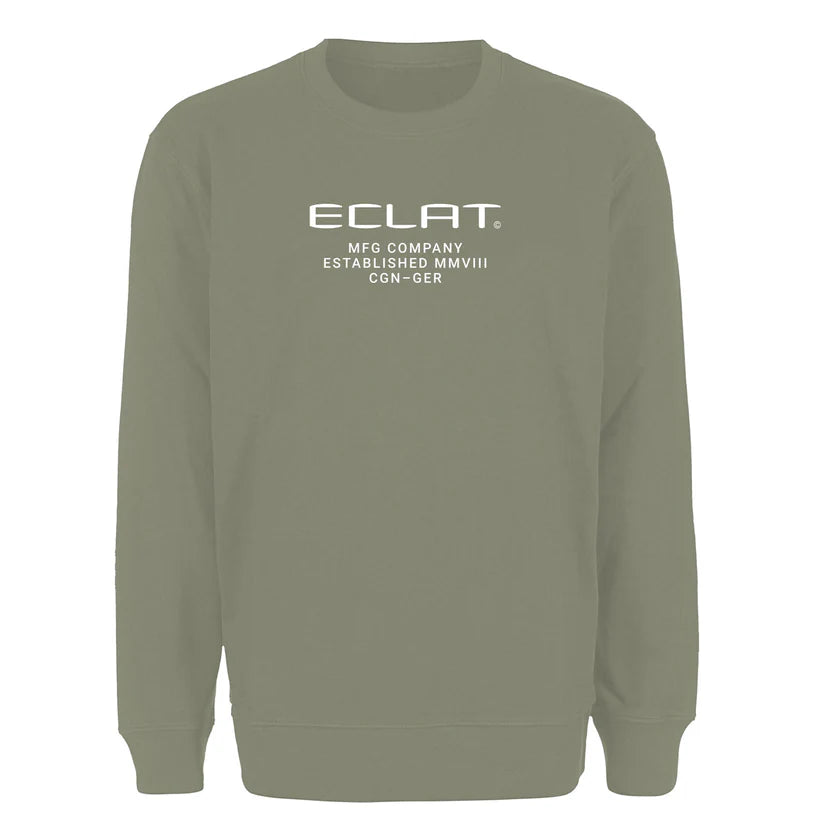 Bluza Eclat Techno Embroidery Sweater Khaki | Ride Hub