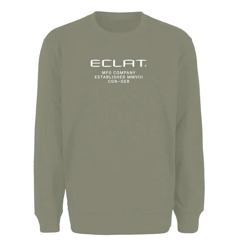 Bluza Eclat Techno Embroidery Sweater Khaki | Ride Hub