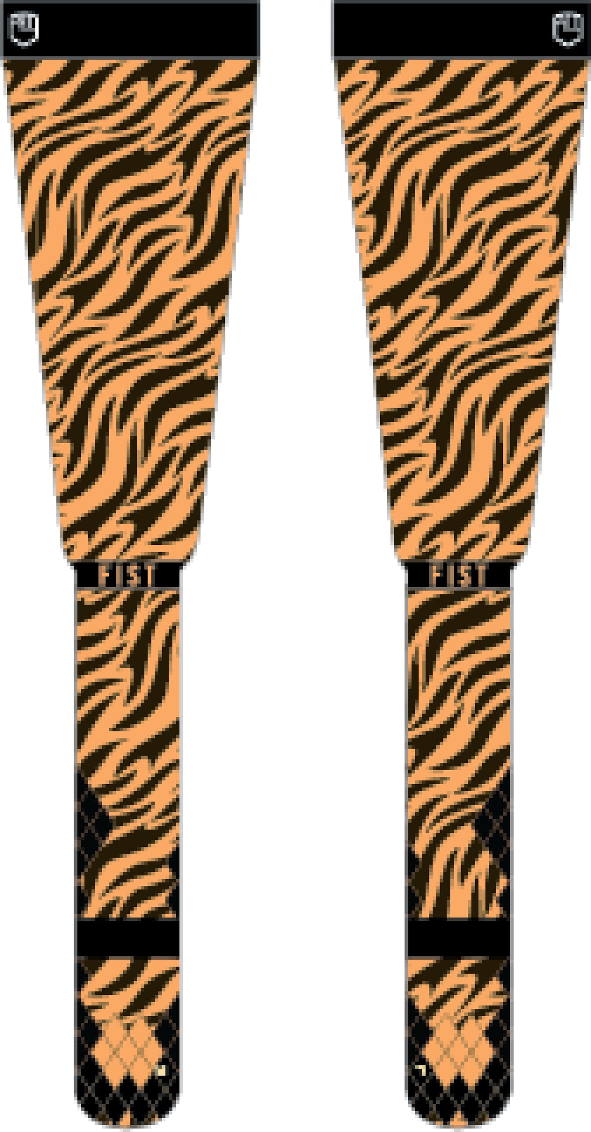 FIST Brace/Socks Tiger S-M, brown-black