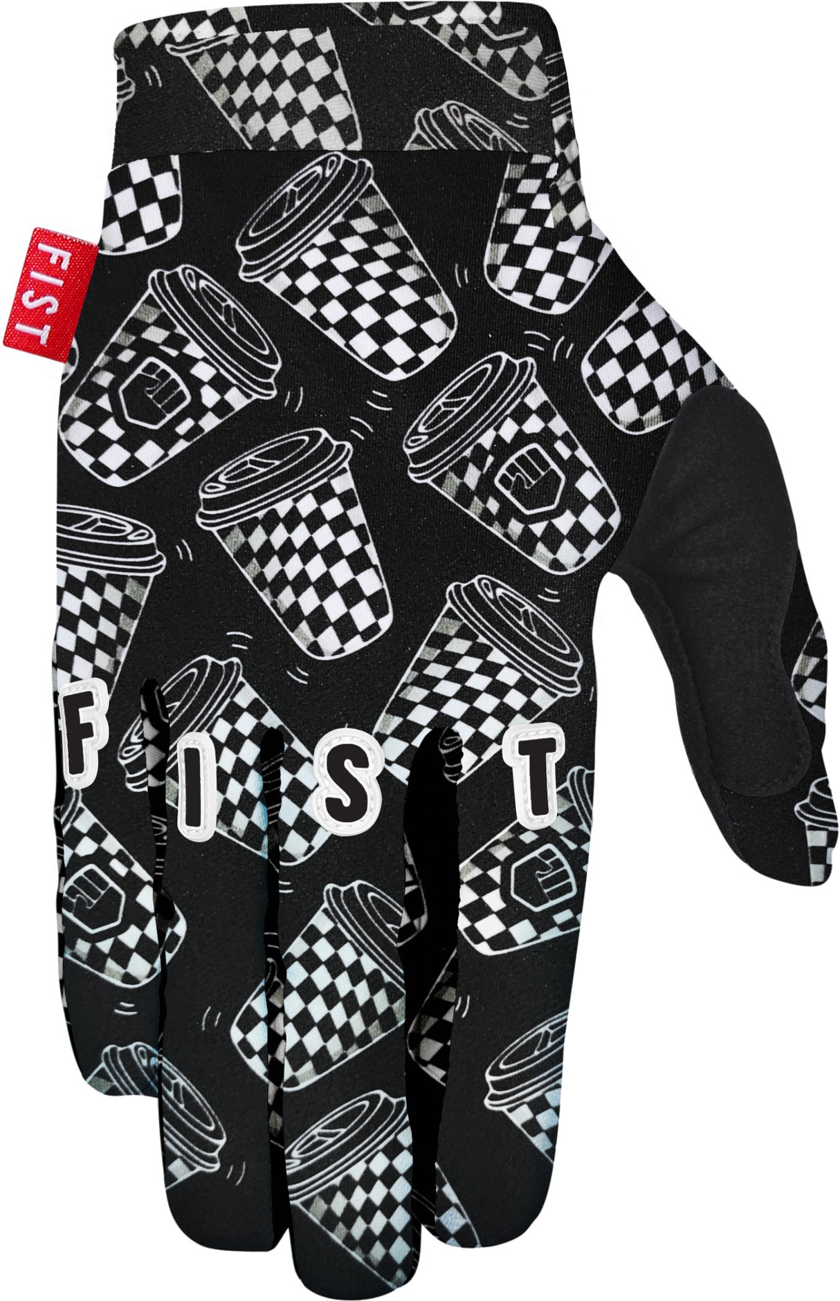 FIST Glove Chequered Cups S, black-white