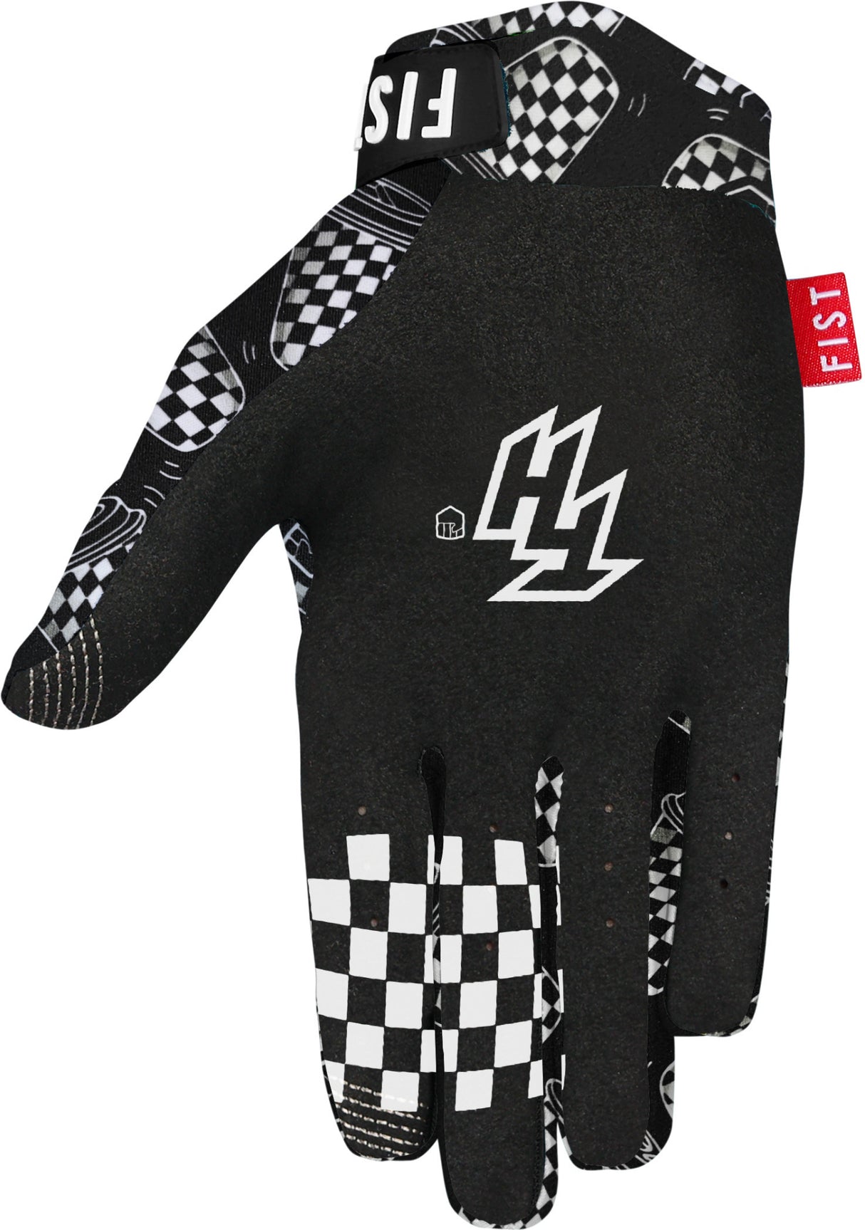 FIST Glove Chequered Cups S, black-white