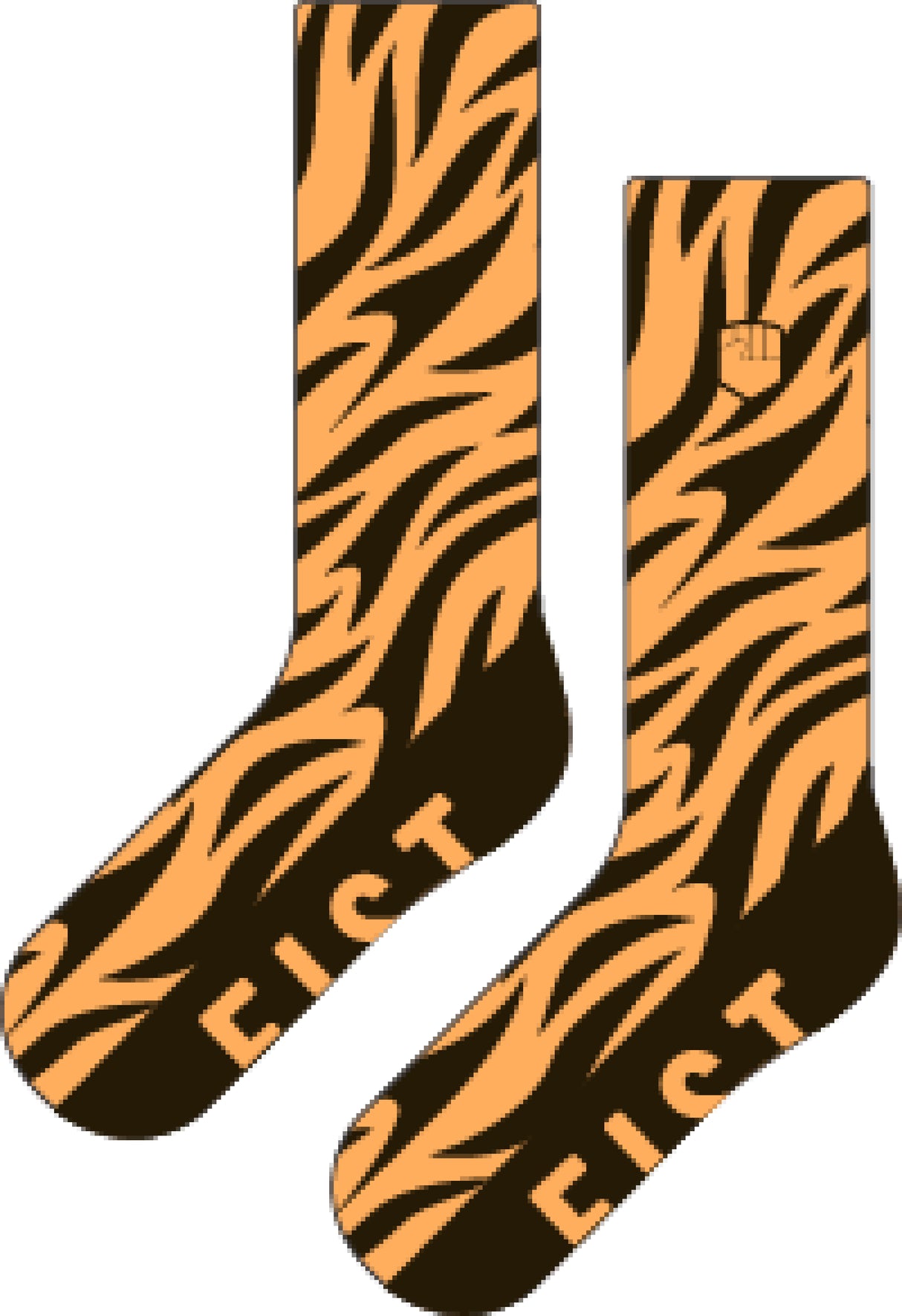FIST Socks Tiger S-M, orange-black