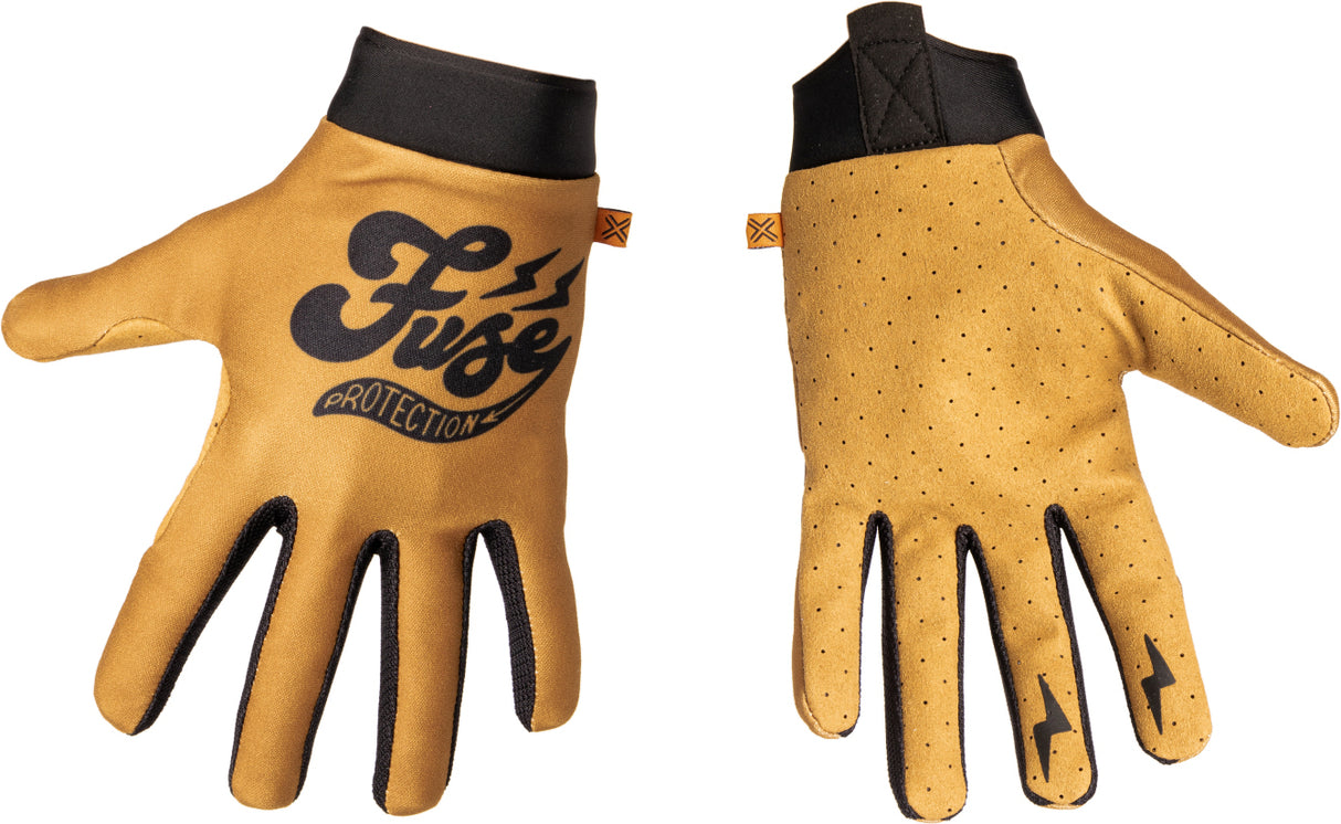 Rękawiczki BMX/MTB Fuse Protection Omega Cafe Gloves Brown-Black | Ride Hub