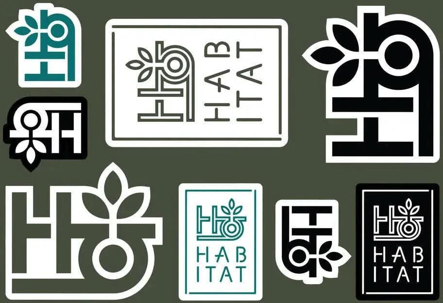 Arkusz Naklejek Habitat Logo | RideHub