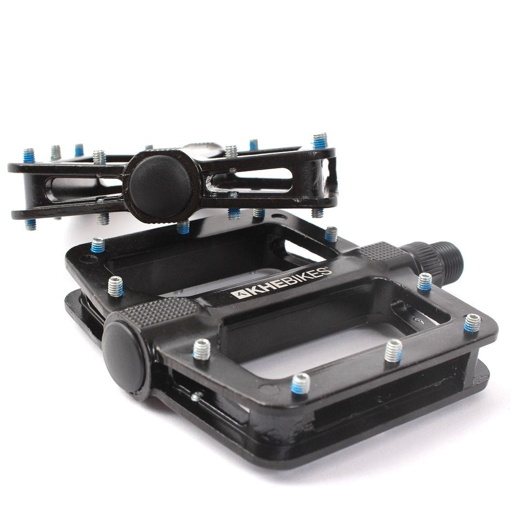 Pedały BMX KHE MVP 9/16" Aluminiowe z Pinami – Czarne | RideHub