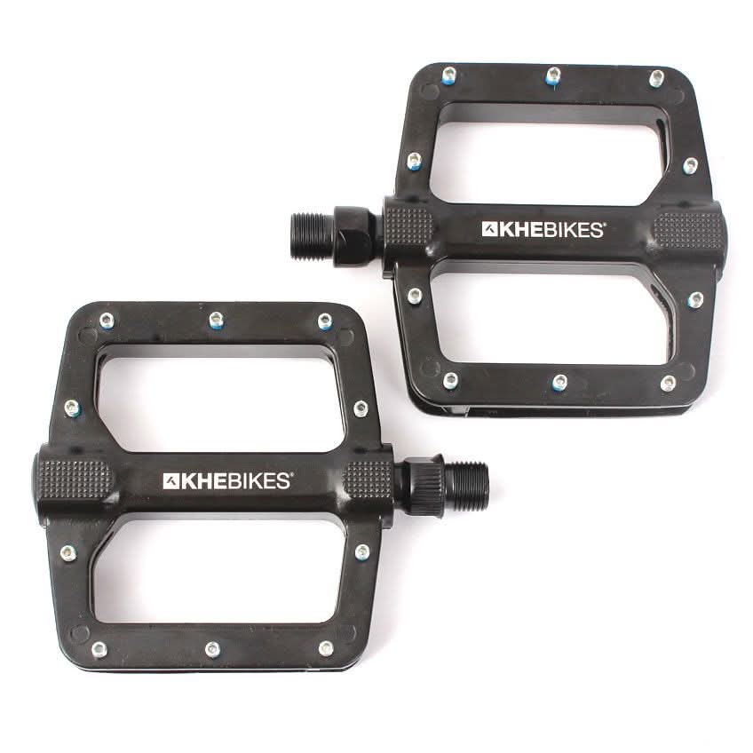 Pedały BMX KHE MVP 9/16" Aluminiowe z Pinami – Czarne | RideHub