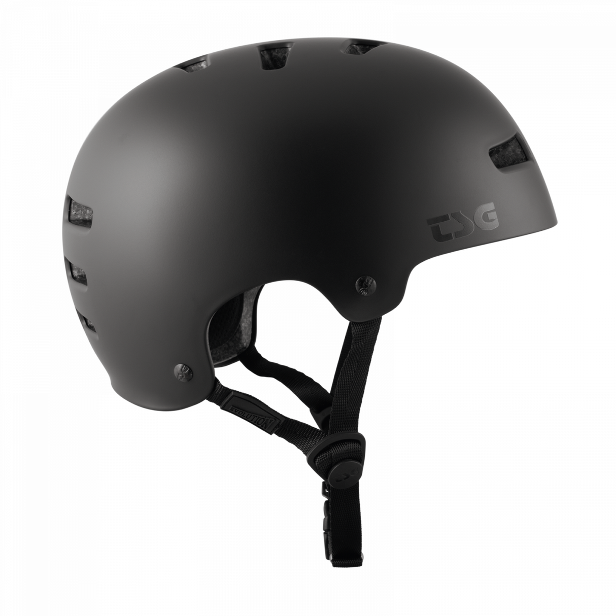 Kask TSG Evolution Solid Color Satin Black – niezawodna ochrona w eleganckim wydaniu | Ride Hub