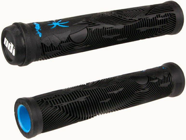Gripy BMX ODI grips Hucker Flangeless black-blue, 160mm