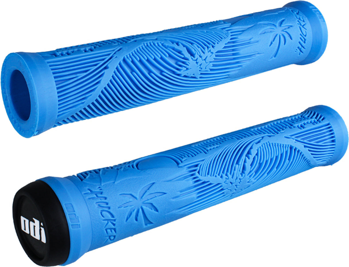 Gripy BMX ODI grips Hucker Flangeless black-blue, 160mm